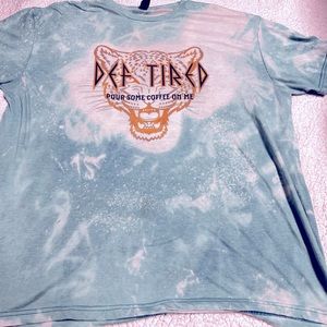 Boutique custom bleach splatter tshirt